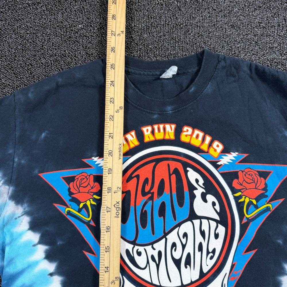 Dead & Company Fun Run 2019 Tour Tie Dye T-Shirt Mens Medium Blue Graphic - Picture 7 of 7